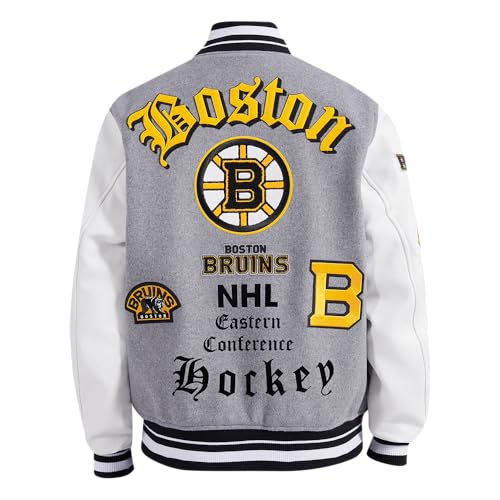 Image of Pro Standard Mens NHL Old English Varsity Jacket
