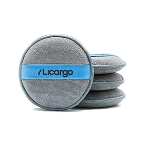 LICARGO® 4X Applikator Pads – Mikrofaser Handpolierschwamm zum gleichmäßigen Auftragen von Politur, Wachs und…