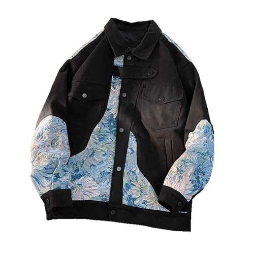 Veste brodée homme style chinois blouson de baseball haut de gamme