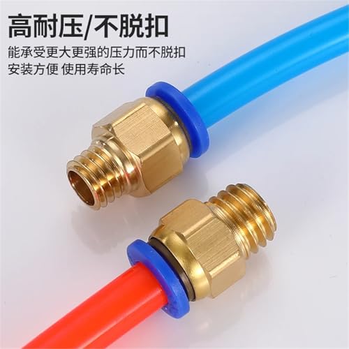 Conector de tubería PC6 M20x2 y accesorio de manguera neumática de 6 mm para aire 3