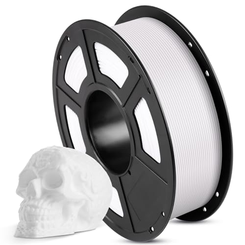 Image of ANYCUBIC 3D Printer Filament PLA 1.75mm, FDM Printer Filament 1kg Spool (2.2 lbs), Dimensional Accuracy + /- 0.02 mm (1kg, White)