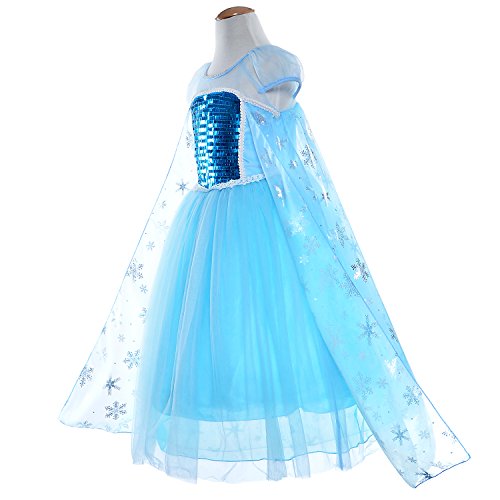 image for Party Chili Princess Costumes Birthday Dress Up for Little Girls with 