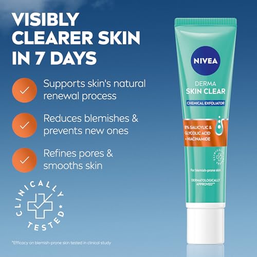 NIVEA Derma Skin Clear Exfoliator with 8% Salicylic Acid 40ml - Image 2