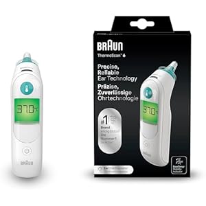 Braun ThermoScan 6 Ear thermometer - Colour-coded Digital Display - ExacTemp Stability Indicator - Baby and infant friendly- #1 Brand among doctors-Packaging may vary