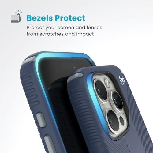 Image of Speck Presidio 2 Grip iPhone 16 Pro Max Case - Slim Phone Case (Costal Blue)