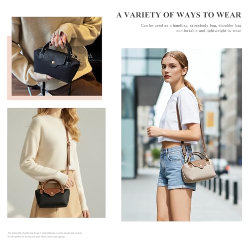 Bolso Mini Crossbody para Mujer en Nylon Caqui miniatura 6