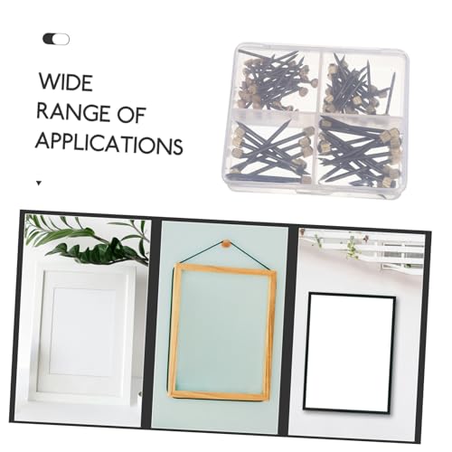 Image of 1Set Picture Hanging Nails Kit Elegant Decorative Nails for Frames Lightweight and Easy to Use for Office and Home Decor Picture Hanging Hardware