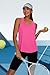 WIHOLL Workout Tops for Women Racerback Sleeveless Athletic Yoga Shirts Quick Dry Non Chafing Activewear Fitness Spring Fashion Clothing Hot Pink S