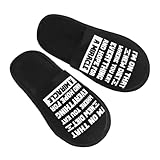 MULIHU I'm On That New Diet Where You Eat Everything And Hope For A Miracle Slippers Winter Indoor and Outdoor Slipper Warm Cozy Soft Lightweight House Shoes Fuzzy Slip-On Slipper Large