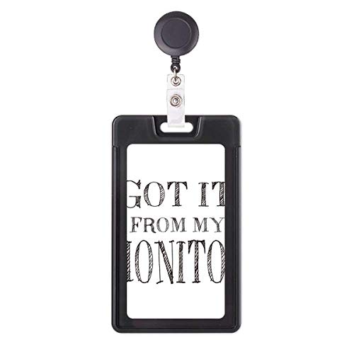 Étui rétractable pour badge avec citation drôle cadeau parfait pour une secrétaire