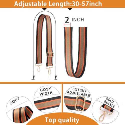 Image of S-Jacorry Purse Strap Replacement Crossbody Wide Shoulder Strap Adjustable Canvas Straps Handbag Strap Replacement Belts