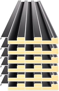 Toitures en tôle ondulée Grise, Panneaux isolants pour serres extérieures avec vis, Panneaux Coupe-Vent empilables pour garages et abris de Jardin (6 pièces, 80 cm)