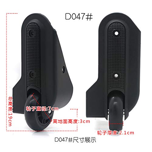 Luggage Wheel,Luggage Suitcase Wheels, Directional Luggage Mute Wheel Suitcase Replacement Repair Wheels Parts Spinner (D047#)2