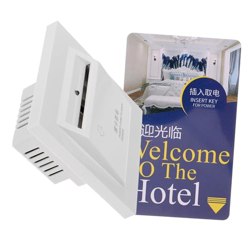 VILLCASE 40A Interruptor De Tarjeta Para Hotel Tres Líneas Lector De Pared De Energía Segura y Confiable Para Alojamientos y Pensiones Elegante y Funcional