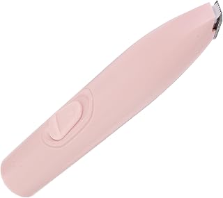 HOMSFOU Dog Paw Trimmer and Pet Hair Clipper Cordless Grooming Scissors for Dogs and Cats Peach Pink Lightweight for Precise Paw and Face Hair Trimming