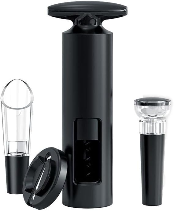 Set Completo De Sacacorchos Profesional – Incluye Cortador De Láminas, Espiral De Repuesto, Vertedor Y Tapón, Ideal Para Restaurantes Y Catas