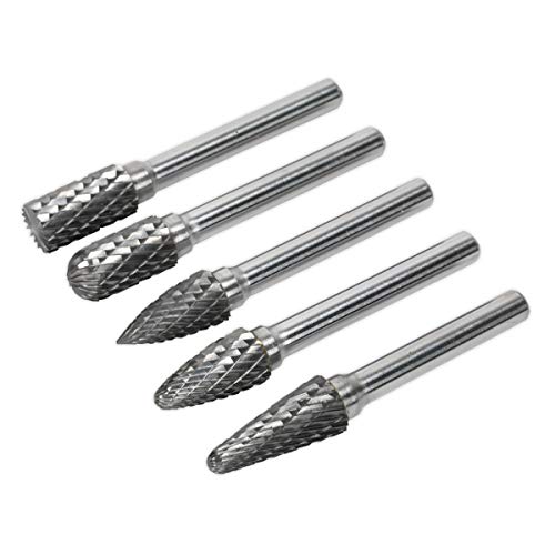 Sealey Sdbk5 Tungsten Carbide Rotary Burr Set 5Pc