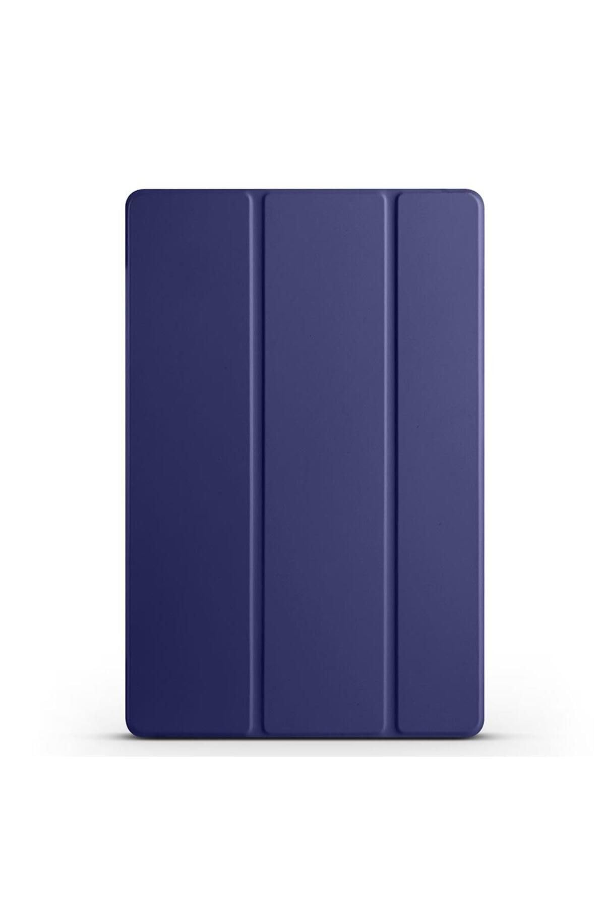 CONSTRAIN - Samsung Galaxy Tab S9 Fe Plus 12.4 ile Uyumlu Kılıf Standlı Katlanabilir Uyku Modlu Akıllı Kapak Case - Lacivert