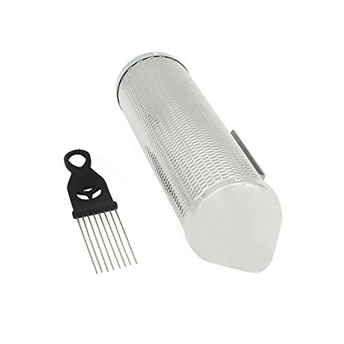 Mowind Stainless Steel Metal Guiro Percussion Instrument Musical Training Tool with Scraper