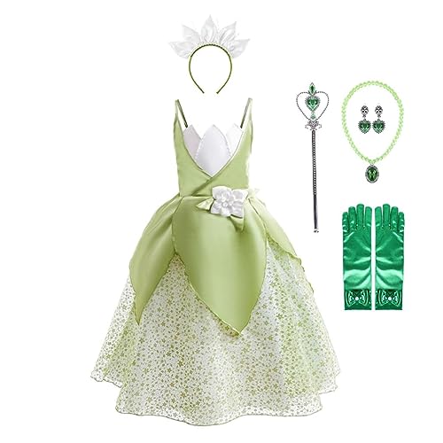 Disfraz princesa rana para niñas 10-12 años con accesorios miniatura 1
