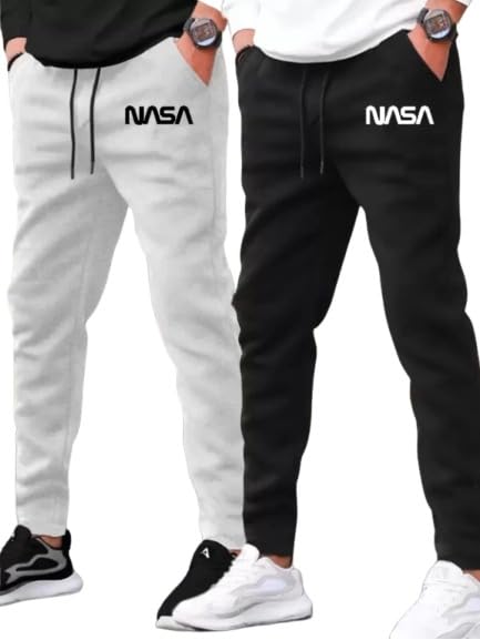 riksaw Track Pants for Mens/Joggers for Mens/Mens Lower Polyester with 2 Side Pockets for Gym, Yoga, Exercise, Morning Walk, Jogging, Sports (L24 Pack of 2)-picture-35