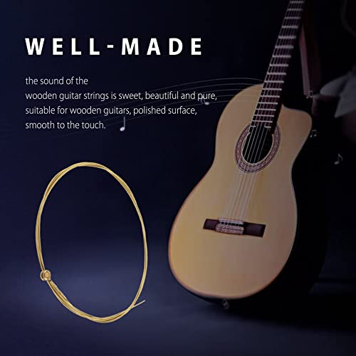 Jeu de cordes en bois pour guitare folk - Les Beatles, Paul McCartney, John Lennon, RIngo Starr, George Harrison Jeu de cordes en bois pour guitare folk – Image 4