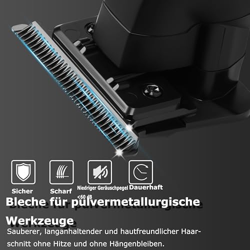 Kemei 2299 Professioneller Haartrimmer für Männer Elektrische Haarschneider, T-Klinge mit Nullabstand, Barttrimmer, Friseur-Haarschneideset, Kabellos und Wiederaufladbar
