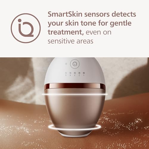 Image of Philips Lumea 9000 Series IPL Hair Removal Device, Visible Permanent Laser Hair Reduction Done at Home, for Women & Men, SenseIQ Technology, 4 Attachments for Body, Face, Bikini & Underarms, BRI984 /03