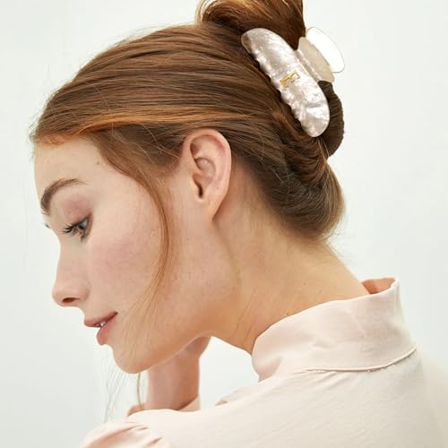Image of Mother's Day Gifts Claw Clips for Women Cute Hair Clips Initial Claw Clip | Birthday Gifts | Bridesmaid Gifts | Preppy Trendy Stuff Personalized Hair Claw Accessories, Letter E