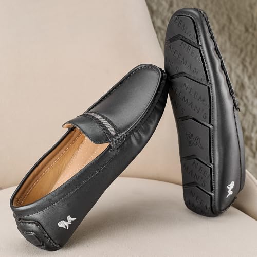Neeman's All Purpose Loafers for Men, Black - Image 6
