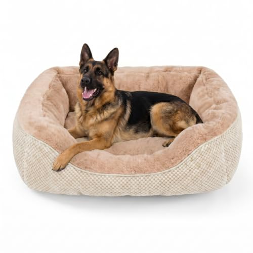 Image of INVENHO XL Dog Beds Large Sized Dog, Washable Orthopedic Warming Soft Sleeping Durable with Anti-Slip Bottom
