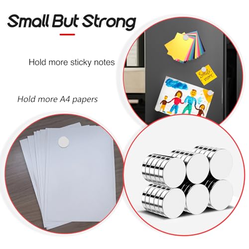 Image of 30Pcs Small Strong Magnets, 18x3mm Round Refrigerator Magnets