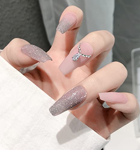 Lifoost 50Pcs Diamond Nail Charms For Nail Art Decoration Rhinestones, Silver Flatback Sparkle Horse Eyes Water Drop Square Claw Jewelry Gems Nail Design Supplies #TOP7