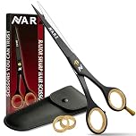 Foxian Hairdressing Professional Scissors for Barbers & Hairdressers 6" Stainless Steel Hair Cutting Scissors with Comb for Men & Women