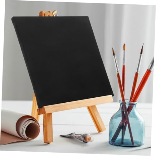 Lienzo negro para pintura tablero cuadrado algodón Uonlytech suave 6