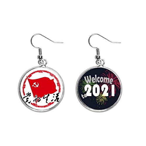 Pendientes con emblema de fiesta china ideales para lucir en eventos culturales