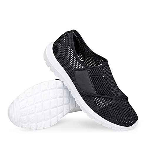 Image of LEADER SHOW Men's Casual Comfort Walking Shoes Ultralight Flats Non-Slip Hook & Loop Fashion Sneakers