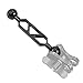 Yornimir Aluminum Alloy Underwater Extension Arm, Carbon Fiber Floating Dual Ball Arm with 1