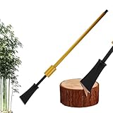 Smarkey Root Cutting Tool Bamboo Tree Stump Remover Spade Shovel Garden Slayer Planting Puller Digging Bar - Heavy Duty, Black Yellow