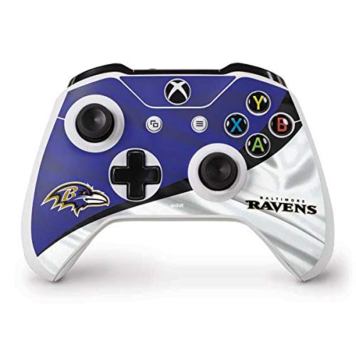 Skinit Decal Gaming Skin Compatible with Xbox One S Controller - Officially Licensed NFL Baltimore Ravens Design