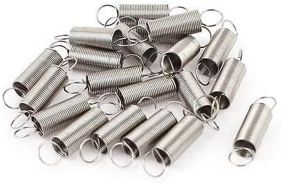 0.018" Wire Dia 0.24" OD 0.5" Long Tension Coil Extension Spring Hook 20Pcs