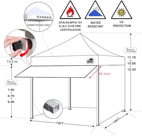 Eurmax USA 10x10 Pop Up Canopy