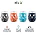 Ello Cru 17oz Stemless Wine Glass Set with Protective Silicone Sleeves, 4 Pack Cocktail Glass Perfect for Summer Patios and Parties Holiday Gifting Her Him Mother's Day, Dishwasher Safe, Paloma