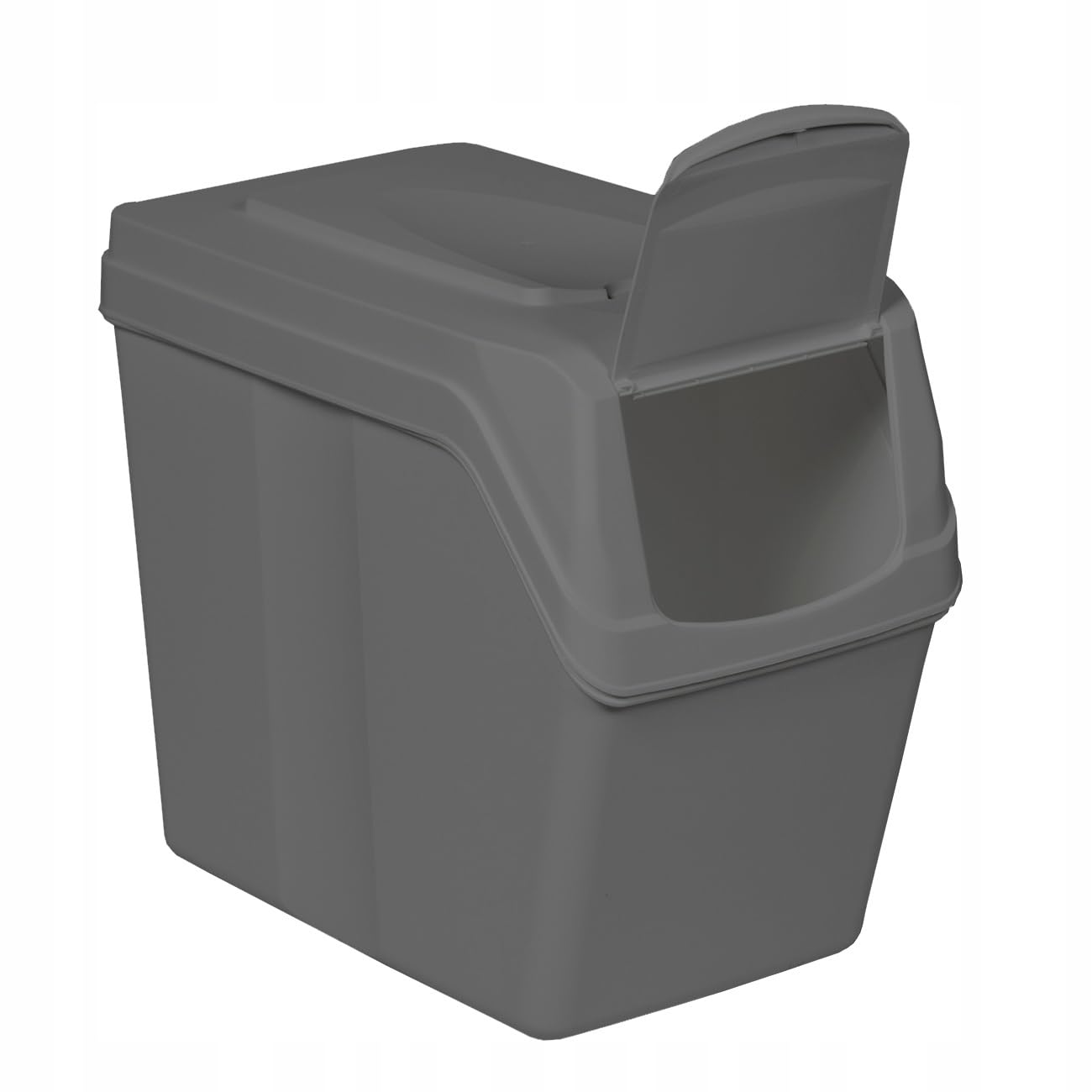 Prosperplast Lot de 4 cubes de recyclage 80 l Sortibox en plastique gris 4 x 20 l