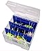 Flambeau Outdoors 550 Large Big Mouth Spinnerbait Box, Fishing Bait and Lure Organizer with anti-corrosion Zerust dividers, Clear