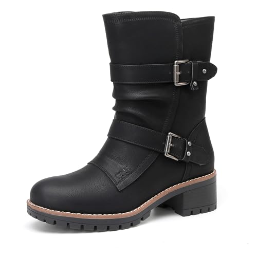DECARSDZ Mid Calf Motorcycle Boots