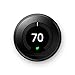 Google Nest Learning Thermostat - Programmable Smart Thermostat for Home - 3rd Generation Nest Thermostat - Works with Alexa - Black