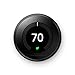 Google Nest Learning Thermostat - Programmable Smart Thermostat for Home - 3rd Generation- Works with Alexa - Black