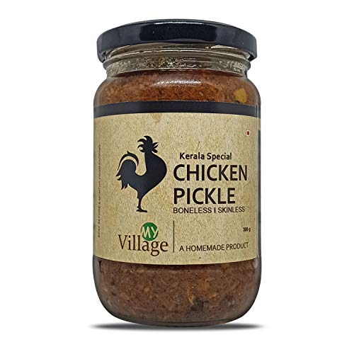 My Village Kerala Special Chicken Pickle | Non Spicy | Boneless-Skinless | Home Made Non Veg Pickle | 300 gm