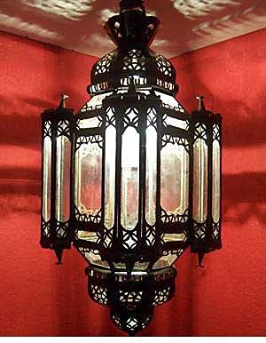 Orientalische Lampe Pendelleuchte Klar La Noche 70cm E27 Lampenfassung | Marokkanische Design Hängeleuchte Leuchte aus…